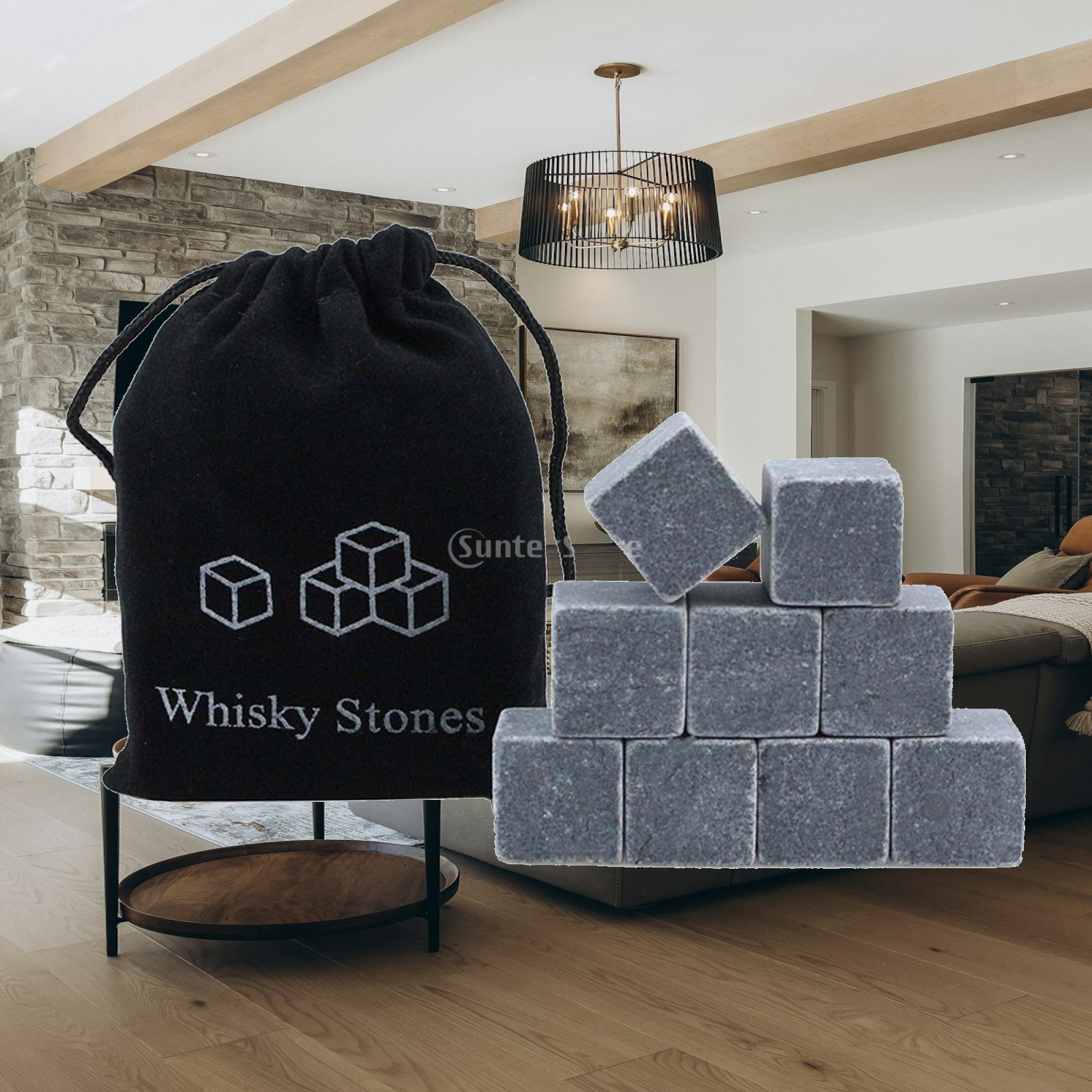 Whiskey Stone Set - Conjunto de 9 Pedras de Uísque