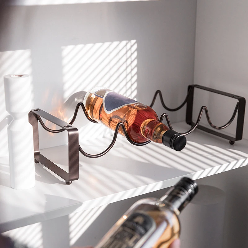 Wine Bottle Size - Suporte de Vinho Invertido de Ferro