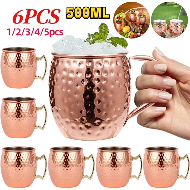Wine With Beer Cocktail - Conjunto de 1-6 Canecas de Coquetel