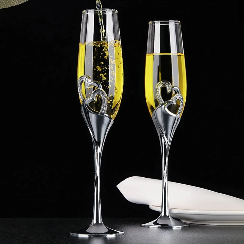 Champagne Flute Pair - Conjunto de copos de champanhe para