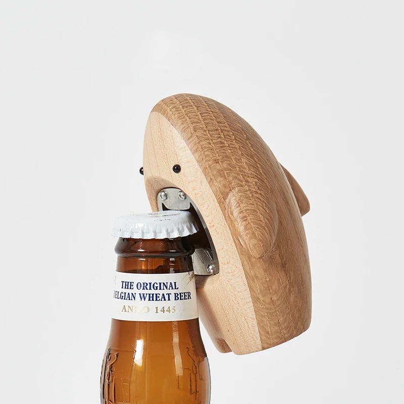 Wine Beer Bottle - Abridor de Garrafas Criativo de Madeira