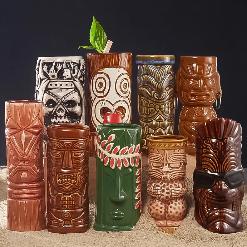Caneca havaiana tiki, 60 tipos - Wine With Beer Cocktail avaliação e preço