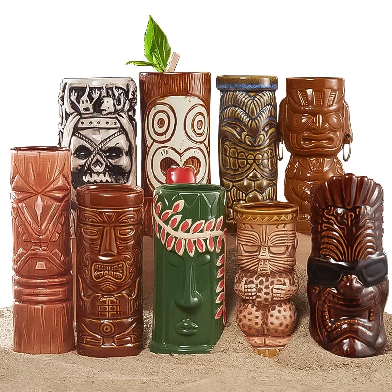 Caneca havaiana tiki, 60 tipos - Wine With Beer Cocktail avaliação e preço