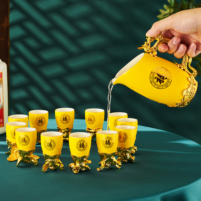 Ouro-chapeado doze cabeça anim - Wine Beer Tequila avaliação e preço
