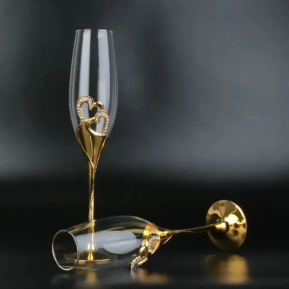 Copos elegantes de flautas de  - Champagne Flute Pair avaliação e preço