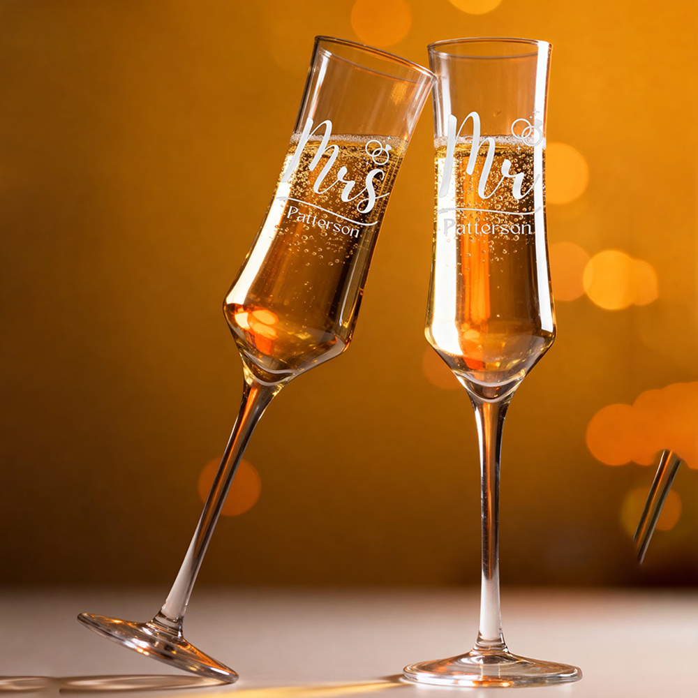 Copos de champanhe personaliza - Champagne Flute Pair avaliação e preço