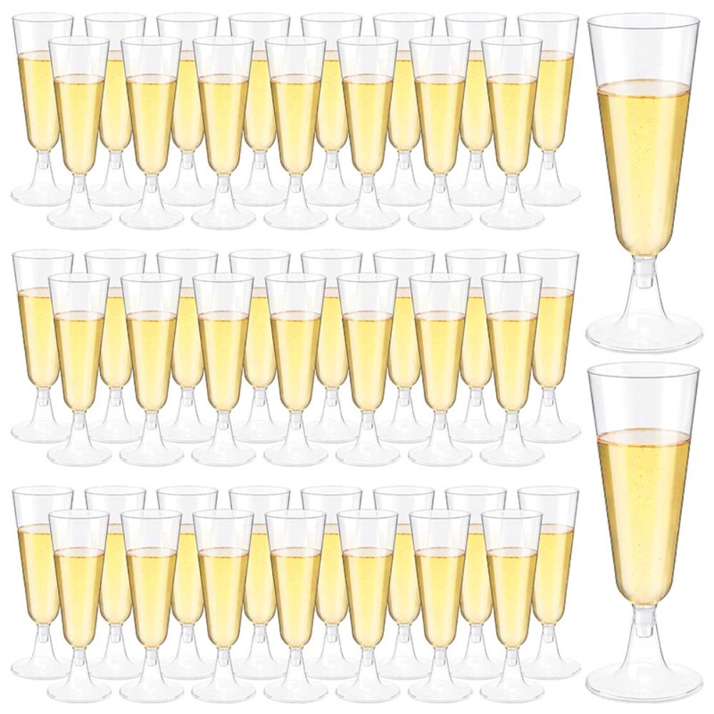10 pçs plástico transparente c - Champagne Flute Pair avaliação e preço