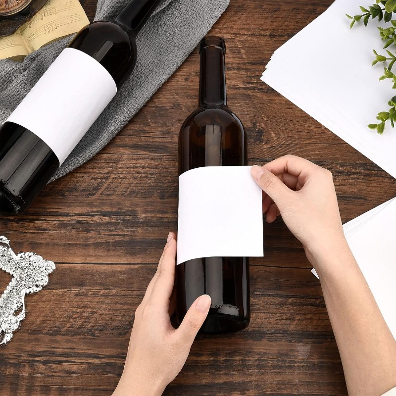20 folhas/100 peças etiqueta d - Wine Bottle Size avaliação e preço