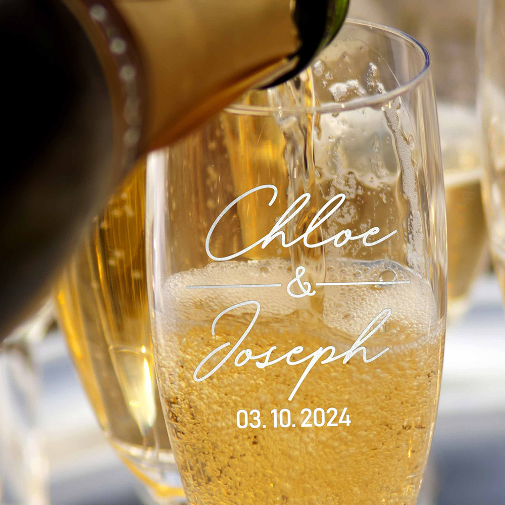 Conjunto personalizado de 2 fl - Champagne Flute Pair avaliação e preço