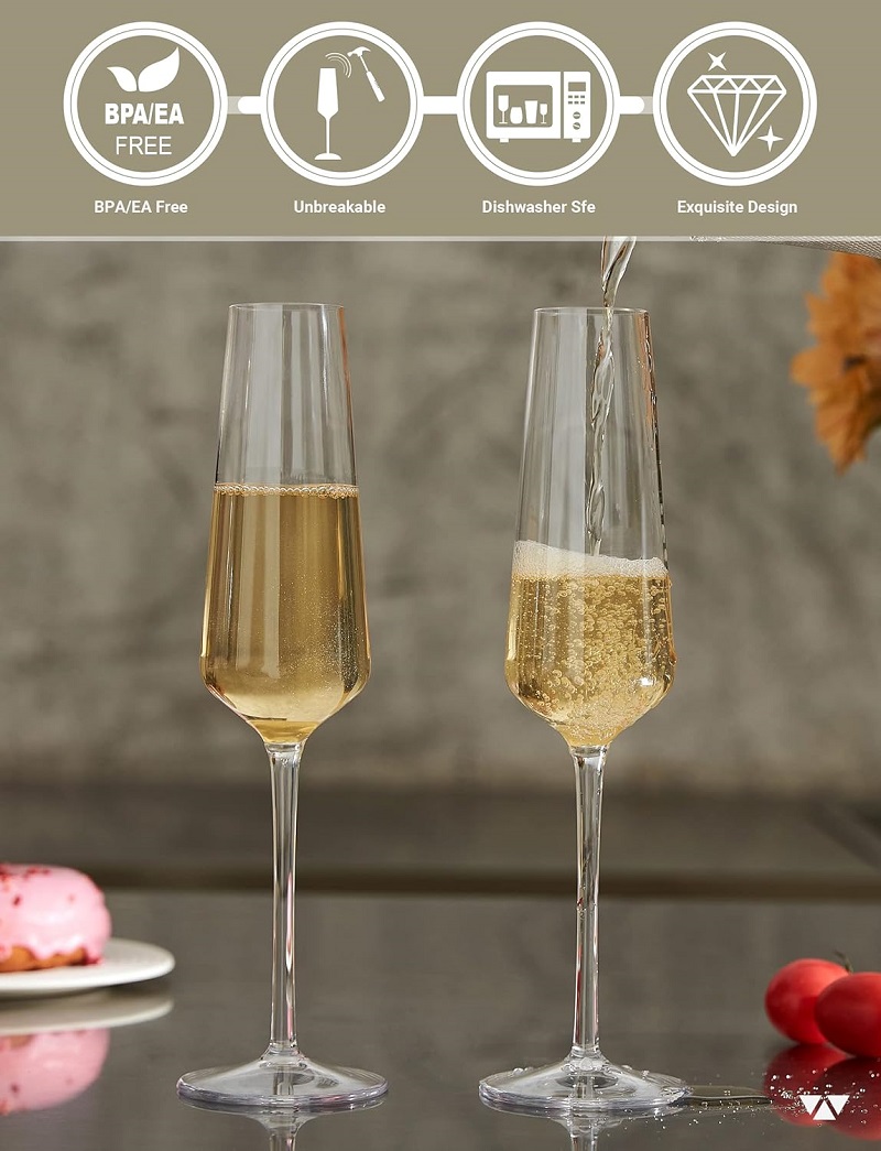 MICHLEY Conjunto de copos de f - Champagne Flute Pair avaliação e preço