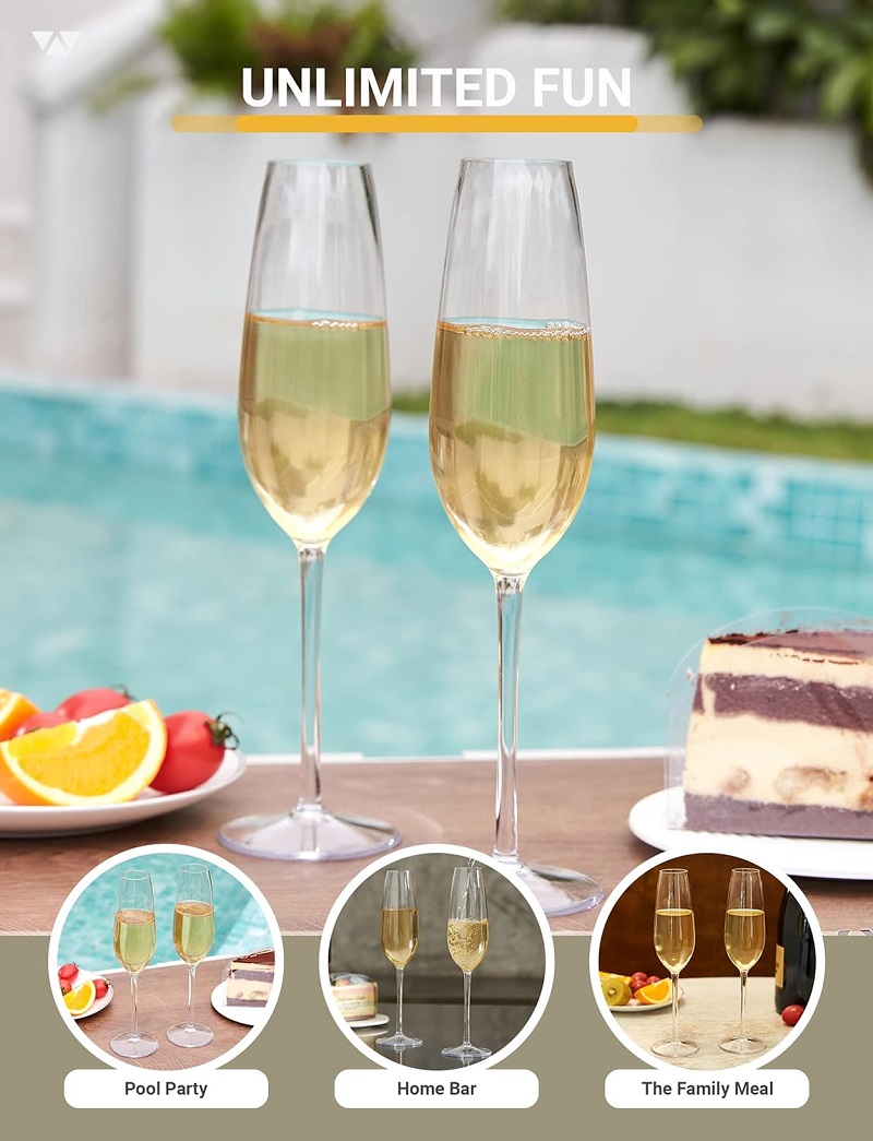 MICHLEY Conjunto de copos de f - Champagne Flute Pair avaliação e preço