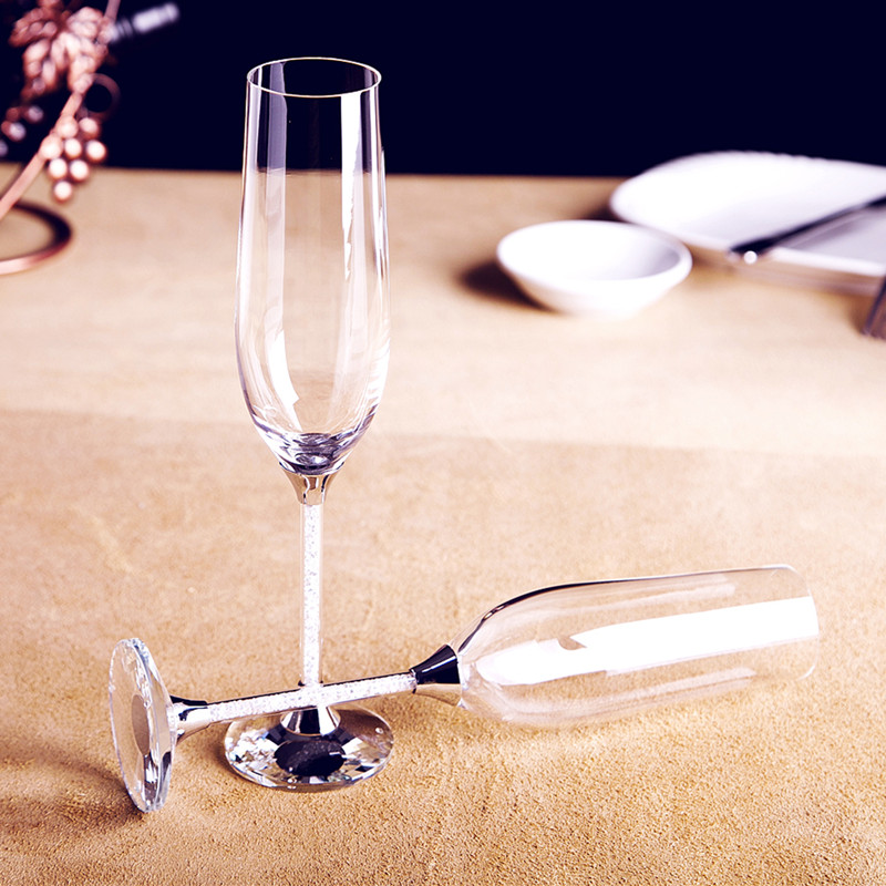 Copo de vidro de vinho de casa - Champagne Flute Pair avaliação e preço