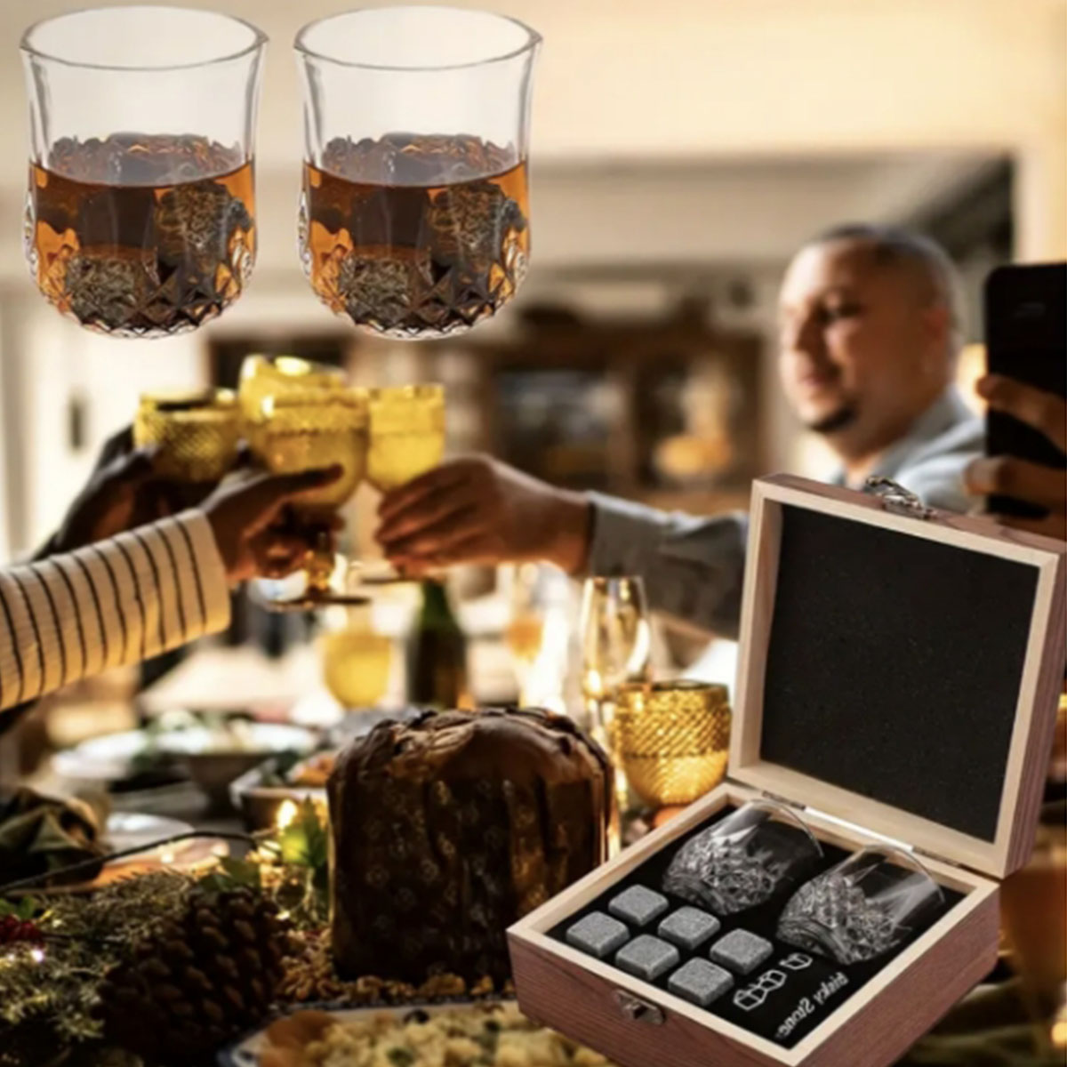 Natal presente dos namorados p - Whiskey Stone Set avaliação e preço