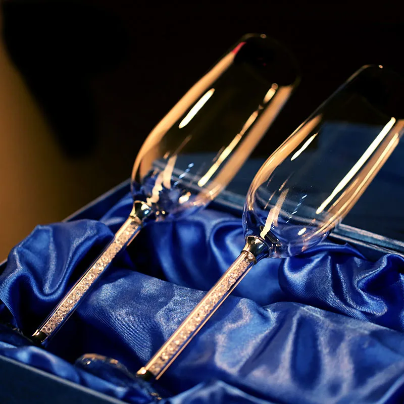 Vidro De Vinho De Casamento Cr - Champagne Flute Pair avaliação e preço
